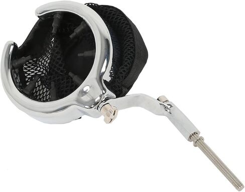 XMT-Moto Passenger Drink Cup Holder fits for Honda GL1500 1988-2000, GL1500 Trike 1988-2000, GL1800 2001-2017, GL1800 Trike 2001-2017, F6B 2013-2017, Gold Wing 2018-2023,Chrome in Saudi Arabia