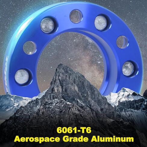 TOPAZ 6x5.5 Wheel Spacers 1.25inch Forged Wheel Spacers Adapters for Tacoma 4Runner FJ Cruiser Tundra, 106mm Bore 6x139.7 M12x1.5 Studs (Pack of 4) in Saudi Arabia