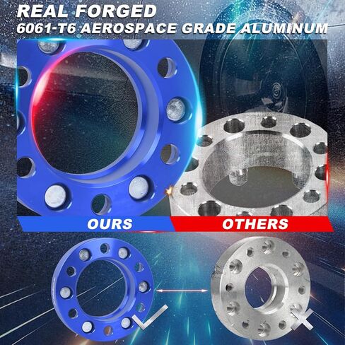 TOPAZ 6x5.5 Wheel Spacers 1.25inch Forged Wheel Spacers Adapters for Tacoma 4Runner FJ Cruiser Tundra, 106mm Bore 6x139.7 M12x1.5 Studs (Pack of 4) in Saudi Arabia