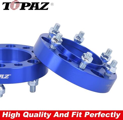 TOPAZ 6x5.5 Wheel Spacers 1.25inch Forged Wheel Spacers Adapters for Tacoma 4Runner FJ Cruiser Tundra, 106mm Bore 6x139.7 M12x1.5 Studs (Pack of 4) in Saudi Arabia