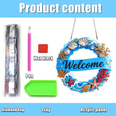 Leixonl Diamond Art Kits Butterfly Diamond Painting Kits DIY Hanging Window Pendant Ornament for Home Decoration Gem Art Gift 7.8 x 7.5 inch (Butterfly) in Kuwait