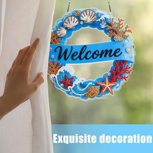 Leixonl Diamond Art Kits Butterfly Diamond Painting Kits DIY Hanging Window Pendant Ornament for Home Decoration Gem Art Gift 7.8 x 7.5 inch (Butterfly) in Kuwait