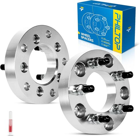 PHILTOP 5x5.5 to 5x4.75 Wheel Adapters,1.25" Lug Centric Wheel Adapters Change Bolts Pattern fit for for Ram 1500, Thread Pitch 1/2" x20 Hub Bore 87.2mm - 2Pcs in Saudi Arabia