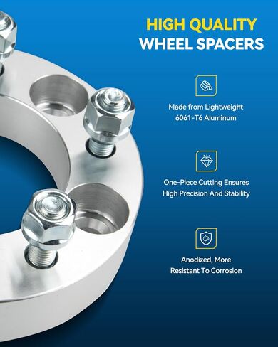 PHILTOP 5x5.5 to 5x4.75 Wheel Adapters,1.25" Lug Centric Wheel Adapters Change Bolts Pattern fit for for Ram 1500, Thread Pitch 1/2" x20 Hub Bore 87.2mm - 2Pcs in Saudi Arabia