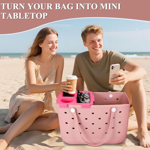 Top Tray Accessories for Bogg Bag X-Large, Drink & Phone Holder Cup Holder Fit for Stanley Cup - Divider, Organizer & Topper Tray for Bogg Bag (White) in Kuwait