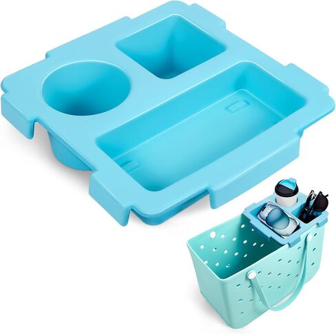 نصف إكسسوارات صينية أعلى من أجل Bogg Bag X -Large ، حامل هاتف Eva المقاوم للماء وحامل كأس Top Cup For Cup 40oz - Organizer & Tray Topper for Bogg Bag (White) in Kuwait