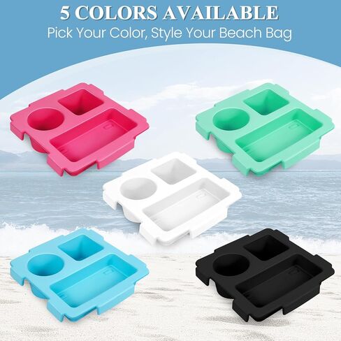 نصف إكسسوارات صينية أعلى من أجل Bogg Bag X -Large ، حامل هاتف Eva المقاوم للماء وحامل كأس Top Cup For Cup 40oz - Organizer & Tray Topper for Bogg Bag (White) in Kuwait