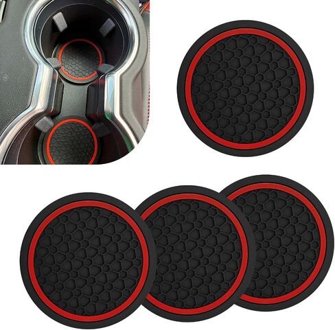 Custer Custers Custer 4PCS ، حامل كوب 2.75 بوصة ، حامل مشروب إدراج غير قابل للانزلاق ، إكسسوارات داخلية للسيارات ، Universal للمركبات ، سيارات الدفع الرباعي ، RVS (الأزرق) in Kuwait