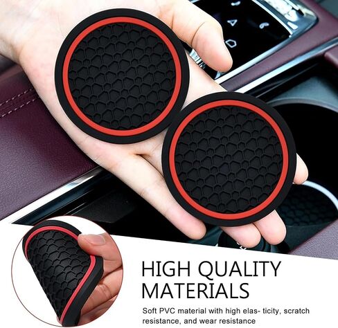 Custer Custers Custer 4PCS ، حامل كوب 2.75 بوصة ، حامل مشروب إدراج غير قابل للانزلاق ، إكسسوارات داخلية للسيارات ، Universal للمركبات ، سيارات الدفع الرباعي ، RVS (الأزرق) in Kuwait