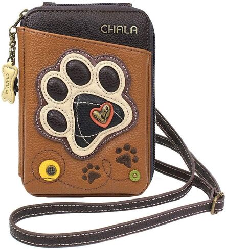 Chala Handbags Paw Print Wallet Crossbody Handbag - Convertable Strap, Dog Mom, Dog Lover in Saudi Arabia