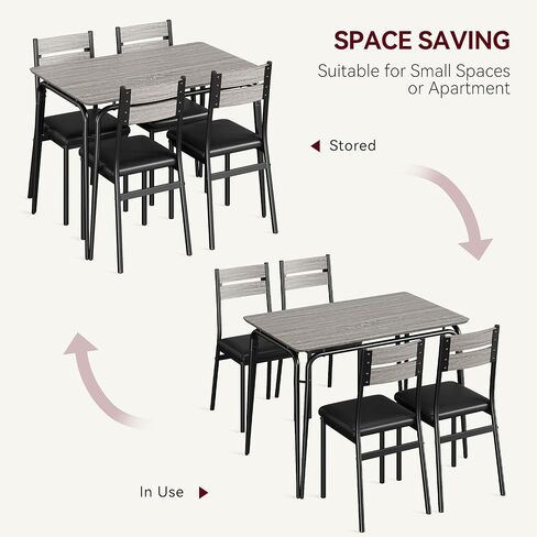 GarveeHome Dining Table for 2, Small Table and Chairs Set of 2, Square Dinette Set for 2, 3 Piece Kitchen & Dining Room Sets for Small Space (White, Table with 2 Upholstered Chairs) in Kuwait