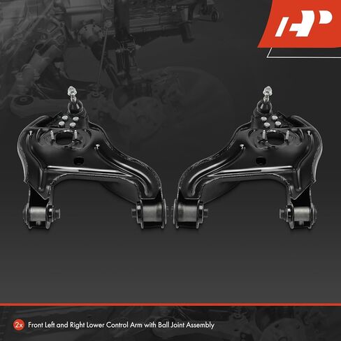 A-Premium 2 x Front Lower Control Arm, with Ball Joint & Bushing, Compatible with Dodge Ram 1500 2002 2003 2004 2005, 3.7L 4.7L 5.7L 5.9L, RWD in Saudi Arabia
