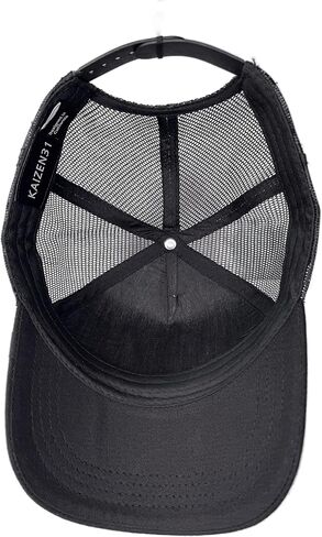 Snapback Trucker Hat للرجال - قبعة البيسبول الشبكية - المحارب الياباني - الساموراي ، قبعات للرجال بحجم واحد أسود - Kaizen in Saudi Arabia
