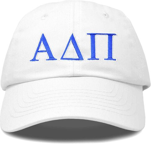 Dalix Alpha Delta Pi Sorority Hat Womens Greek Baseball Cap White in Saudi Arabia