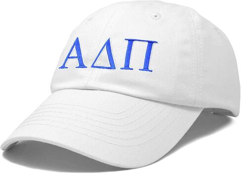 Dalix Alpha Delta Pi Sorority Hat Womens Greek Baseball Cap White in Saudi Arabia