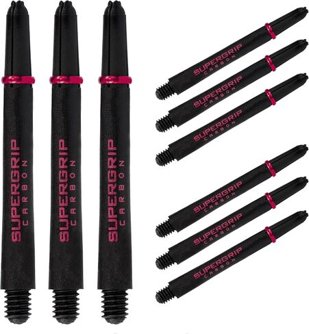 مهاوي Harrows Supergrip Carbon Red ، وزيادة التدفق الديناميكي الهوائي ، وعمليات السهام ، و 3 مهاوي لكل عبوة ، و 3 عبوات شملت (9 مهاوي في المجموع) ... in Kuwait