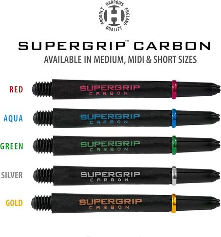 مهاوي Harrows Supergrip Carbon Red ، وزيادة التدفق الديناميكي الهوائي ، وعمليات السهام ، و 3 مهاوي لكل عبوة ، و 3 عبوات شملت (9 مهاوي في المجموع) ... in Kuwait