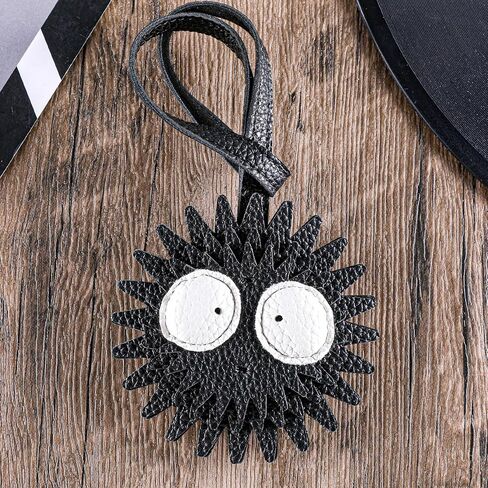 Cute Leather Black Briquette Bag Charm, Fashionable Versatile Bag Accessories Purse Charm for Decorate Backpacks Crossbody Bag Shoulder Bag Keychain Car Accessories in Saudi Arabia