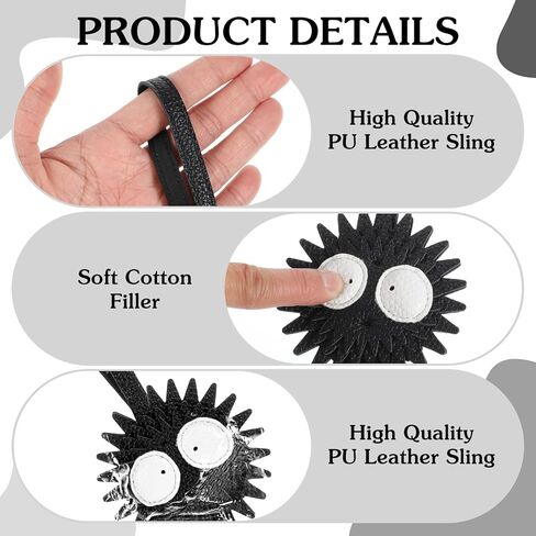 Cute Leather Black Briquette Bag Charm, Fashionable Versatile Bag Accessories Purse Charm for Decorate Backpacks Crossbody Bag Shoulder Bag Keychain Car Accessories in Saudi Arabia