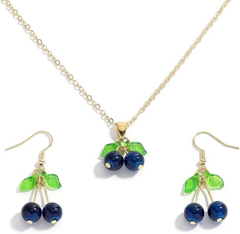 Lemon Jewelry Set for Women, Cute Alloy Lemon Necklace Dangle Earrings, Lightweight Yellow Citrus Fruit Theme Jewelry for Summer Daily Wear in Saudi Arabia