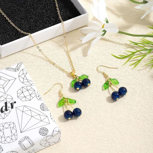 Lemon Jewelry Set for Women, Cute Alloy Lemon Necklace Dangle Earrings, Lightweight Yellow Citrus Fruit Theme Jewelry for Summer Daily Wear in Saudi Arabia