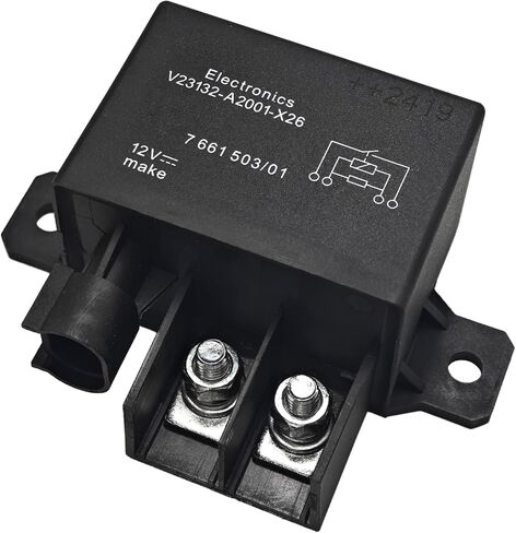 V23132-A2001-X26 Starter Relay - 12V 100A SPST High-Power Relay for BMW 3 Series, 5 Series, X5 (2004-2013) - Fixes P0615 & P305F Codes - IP67 Waterproof in Saudi Arabia