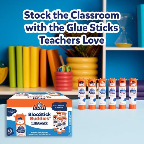 Elmer's Glue Stick Package ، الذي يضم رفاقًا بلوستريك ، واختفاء الأرجواني ، وعصي الغراء المعطرة ، متنوعة ، 30 العد in Kuwait
