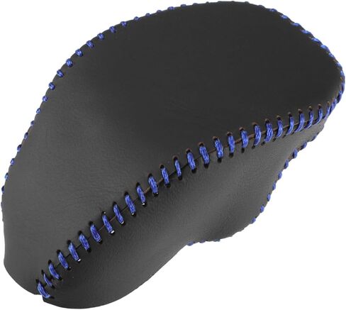 Motoforti Car Gear Deftting Cover Cover Tomatic Tommission Lever Trim to Toyota RAV4 2019-2023 Faux Leather Black Blue Blue Lastes Long in Saudi Arabia