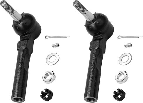 Detroit Axle - Front 2pc Tie Rods for Chevy Classic Malibu Uplander Olds Alero Cutlass Rendezvous Terraza Pontiac Aztek Grand Am Montana Saturn Relay, 2 Outer Tie Rod Ends Replacement in Saudi Arabia