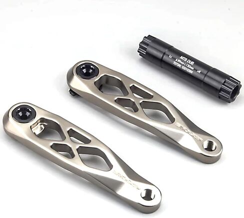 Ultralight MTB Bike Crank,Bike Cranksets,Bicycle Crank Arm Set,165mm Dub Axis 29mm Mountain Bicycle Crankset 3-Nail Straight Installation for Enduro AM in Kuwait