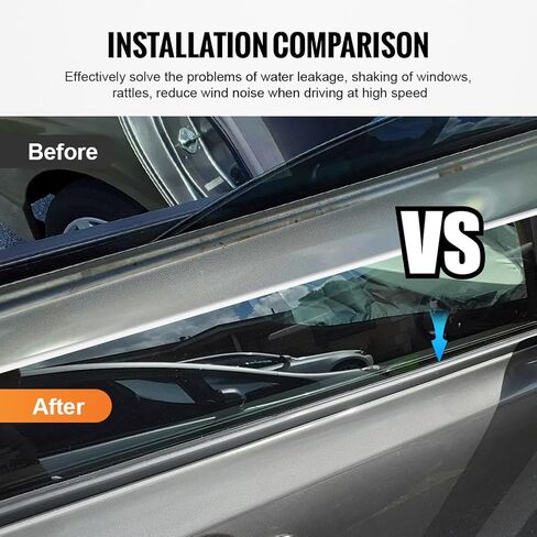 Gzyf Auto Window Seal Weatherstrip ، 4pcs صب النافذة شريط حزام الحزام الحزام ل Honda Accord 2008 2009 2010 2011 2012 ، يحل محل#72410-TA0-A01 72450-TA0-A01 72910-TA0-A01 72950-TA0-A01 ، Chrome in Saudi Arabia
