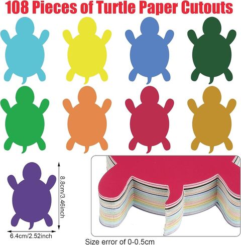 Geyee 108 Pcs Duck Paper Cutouts Classroom Duck Bulletin Board Cut Outs Assorted Color Cutouts Classroom Decoration Paper Die Cuts for DIY Projects Craft Sunday School Holiday Party Decoration in Saudi Arabia