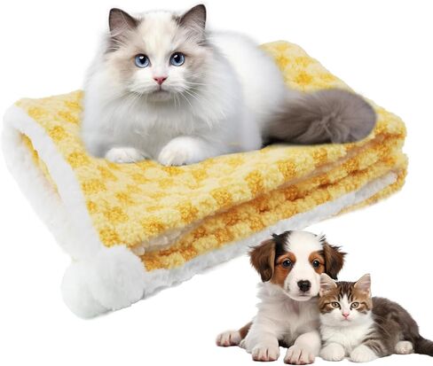 Cat Blanket for Cats,Soft Cute Warm Pet Blanket 28.0x20.0 inches Calming Cat Blankets Washable Cat Blanket Berber Fleece Cat Blanket for Kitten Pet Blanket Sofa Protector (Green) in Saudi Arabia