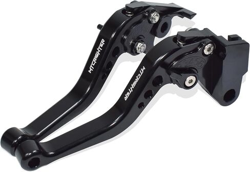متوافق مع Royal Enfield Himalayan 410 411 2018-2023 Short Brake Lever Clutch Lever ، CNC Aluminium Made (Black) in Kuwait