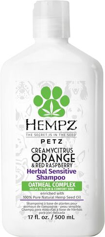 Hempz New Pet Shampoo, Deodorizing wash for Smelly Dogs or Cats, Tropical Coconut Scent, Dog & Cat Shampoo 17 oz. in Saudi Arabia