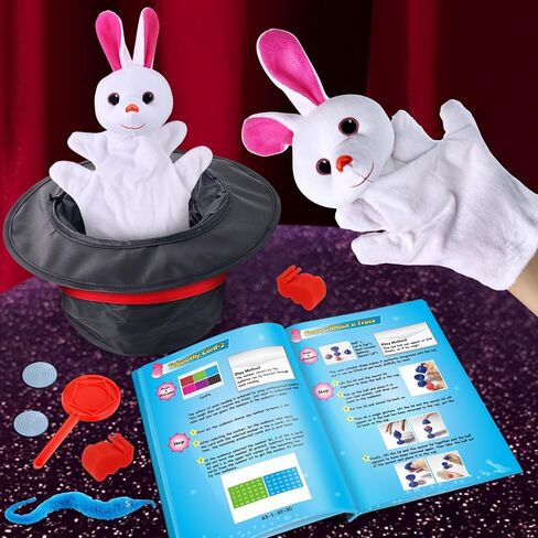 Magic Kit, 60 Magic Tricks for Kids Age 6-8, Magic Set with Instructions, Gift Toys for Kids Ages 6 7 8 9 10 11 12 Year Old in Saudi Arabia