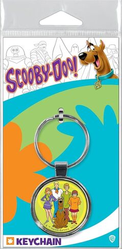 Ata-Boy Scooby Doo, Shaggy, Fred, Velma, Daphne on Green 1.5" Fob Keychain for Keys, Backpack Pulls and More in Saudi Arabia
