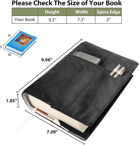 Book Covers for Paperbacks, Velvet Book Cover for Book Lovers, Book Covers for Hardcover with Pockets for Book Suppliers, Soft Cover Books, Reusable Book Covers, Book Protector for Bible Book Cover in Saudi Arabia