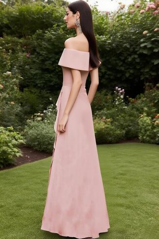 Off Shoulder Ruched Mother of The Bride Dress for Women 2025 Side Ruffled Long Formal Mermaid Grandmother of The Groom Dress in Saudi Arabia