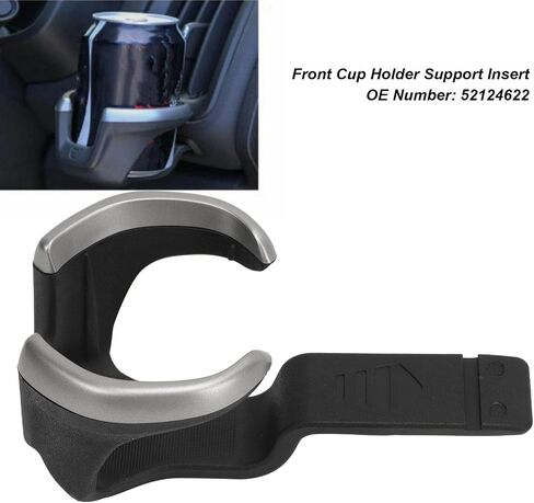 Akozon 2PCS Front Cup Holder Inserts 52124622 Dash Cup Holder Trim for RG Crew Space Single Cab in Saudi Arabia