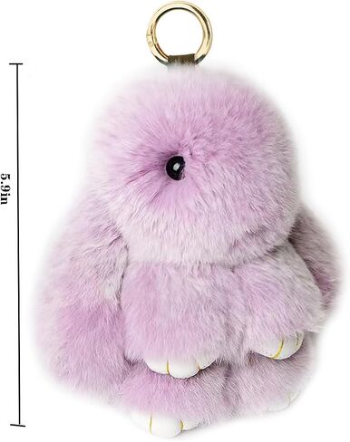 jtkdxqs Bunny Keychain Cute Soft Plush Accessory Car Handbag Keyring for Women in Saudi Arabia