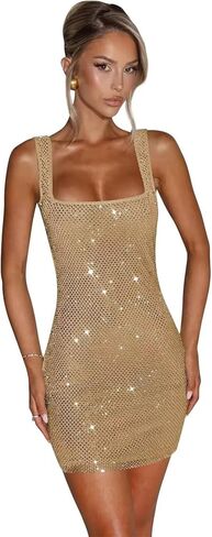 Sequin Homecoming Dresses for Teens Square Neck Bodycon Short Cocktail Party Dress 2025 VS245 in Kuwait
