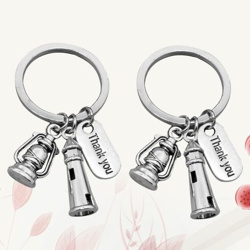 2 أجهزة كمبيوتر شكرا لك مجموعة مفاتيح مع منارة وتصميم مصباح الكيروسين لأصدقاء التقدير للمعلم والزملاء in Kuwait