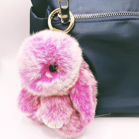 jtkdxqs Bunny Keychain Cute Soft Plush Accessory Car Handbag Keyring for Women in Saudi Arabia