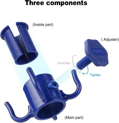 Beach Umbrella Hanging Hook, 2 Pack Umbrella Hooks Hanger, 4 Prongs Beach Umbrella Hanging Holder, Beach Accessories for Beach Camping Trips in Saudi Arabia