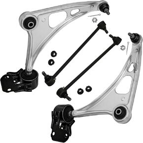 Detroit Axle - أشرطة الأسلحة الأمامية للمراقبة الأمامية لـ Acura 2014-2020 MDX 2 Front Lower Control Arms مع مجموعة مفاصل الكرة 2 روابط نهاية Sway Bar 2015 2015 2017 2018 2018 in Kuwait