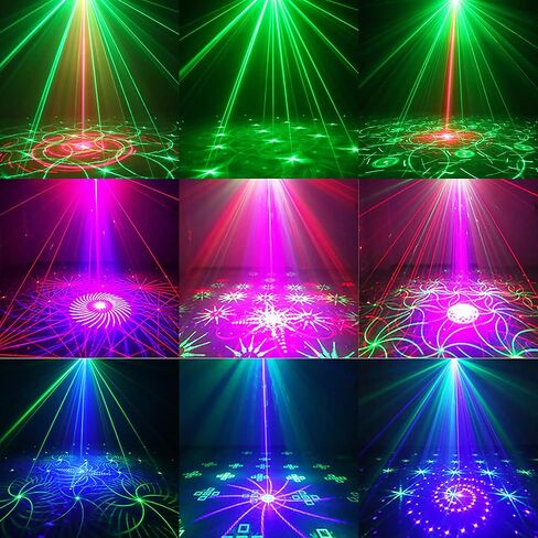Laser Lights DJ Lights for Parties Pro 4 in 1 with Sound Activated & DMX Control Party Light Show Machine RGBW & UV Beam Effect Stage Laser Light for Party Birthday Disco Bar Stage Live Show in Kuwait
