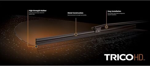 2 Wiper Set - Trico 61-140 14" Wiper Blades Fit Heavy Duty Vehicles w/Flat Windshields & Saddle Attachment in Saudi Arabia