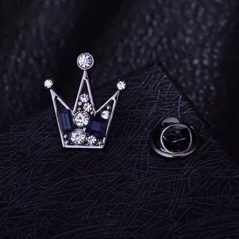 Dainty Crown Collar Brooch Pin for Women Men Girls Crystal Rhinestone Lapel Pins Cute Jewelry Gifts for Women Girls Dress Suit Shirt Jacket Clothes Accessories in Saudi Arabia