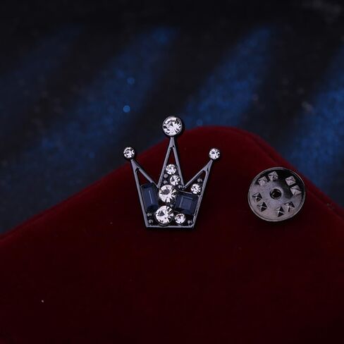 Dainty Crown Collar Brooch Pin for Women Men Girls Crystal Rhinestone Lapel Pins Cute Jewelry Gifts for Women Girls Dress Suit Shirt Jacket Clothes Accessories in Saudi Arabia